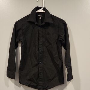 George Black Button-Up Shirt BOYS LG